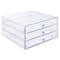 4 Pack: Clear 3-Drawer Organizer by Simply Tidy™